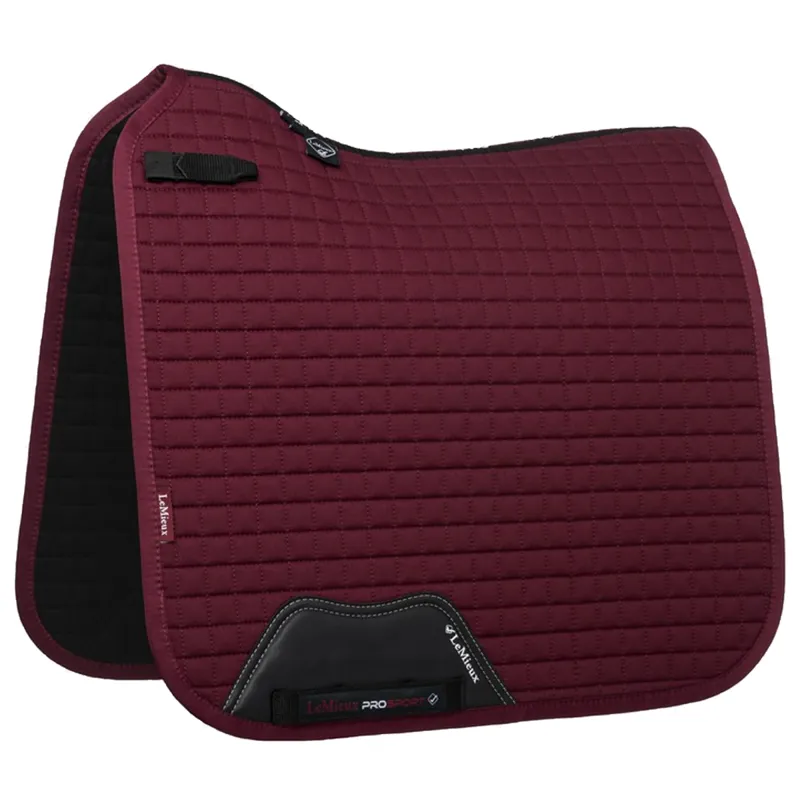 LeMieux Cotton Dressage Square - Burgundy